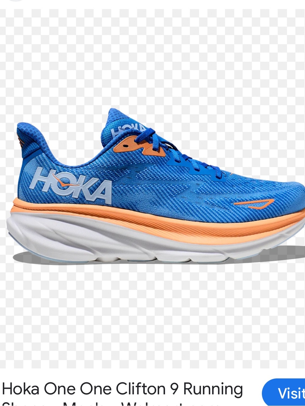 Hoka One One Men's Running Shoes - Blue/Peach